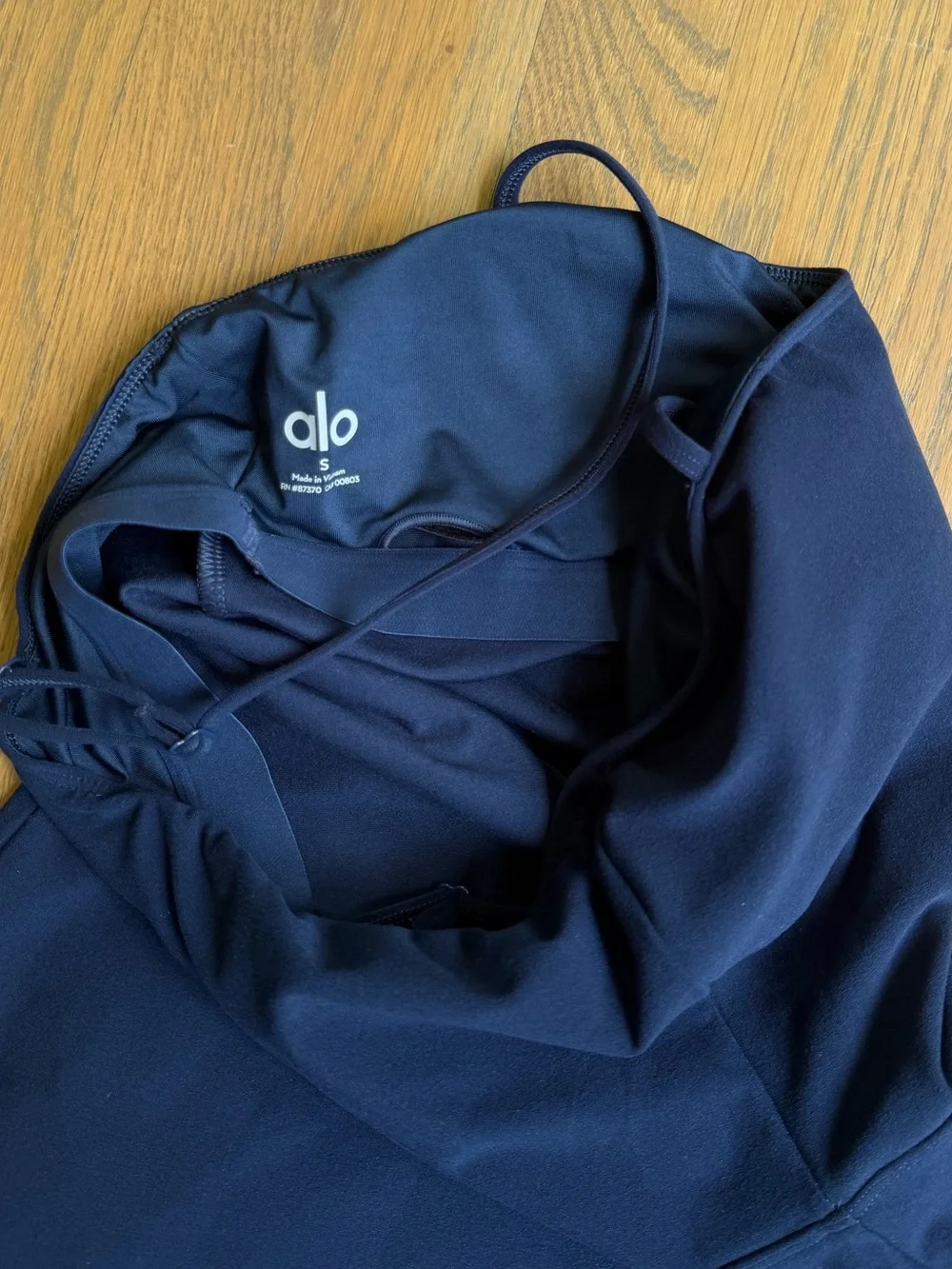ALO YOGA Alosoft Courtside Tennis Dress Navy Blue Small